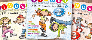 CD-Gestaltungen: ADTV-Kindertanzhits, Vol. 1–3
