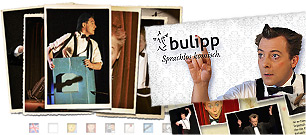 Corporate Design des Komikers &raquo;Bulipp &ndash; sprachlos komisch&laquo;